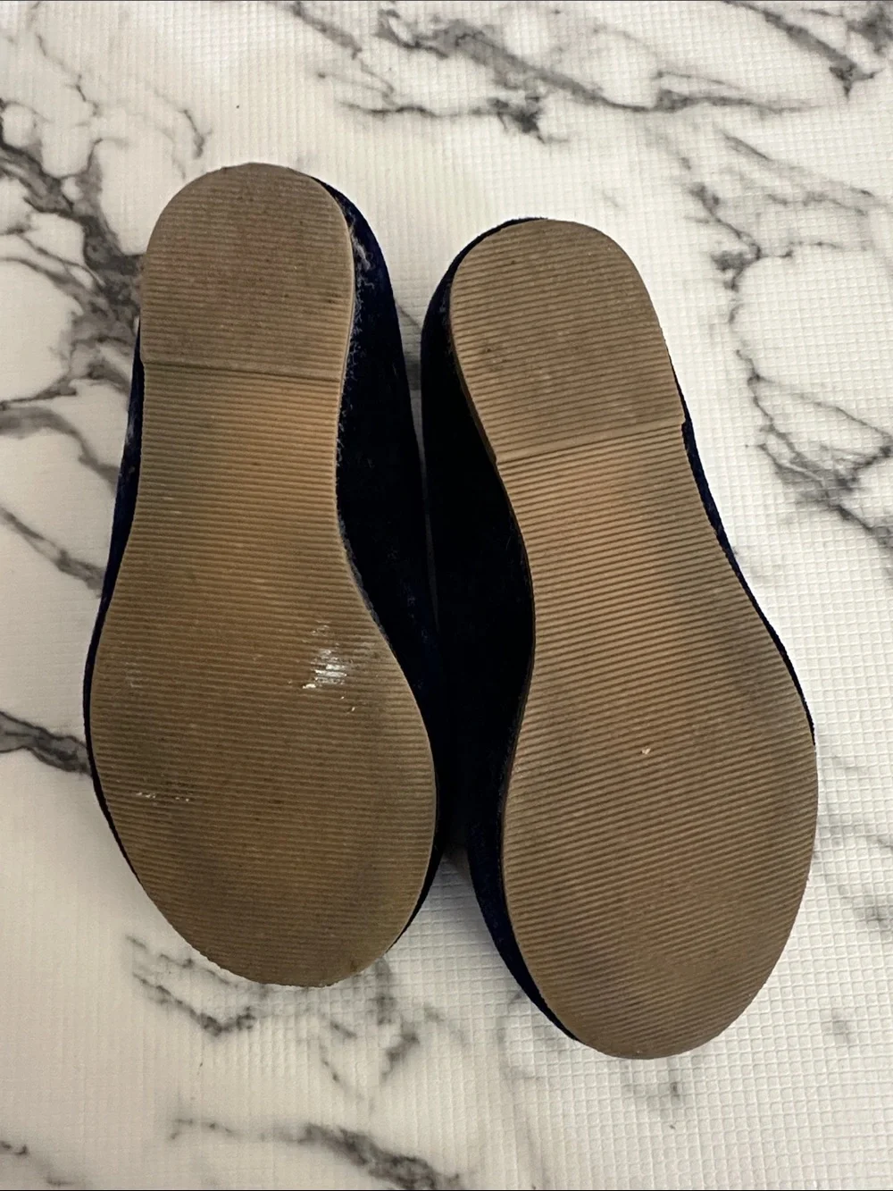 Mini Boden Navy Blue Cat Ballet Flats with Sparkle Straps